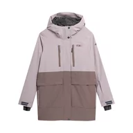 Kurtki narciarskie - Kurtka snowboardowa damska 4F F331 beige S - miniaturka - grafika 1