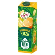 Soki i napoje niegazowane - Hortex Tropical Duo Napój wieloowocowy pomarańcza yuzu 1 l - miniaturka - grafika 1