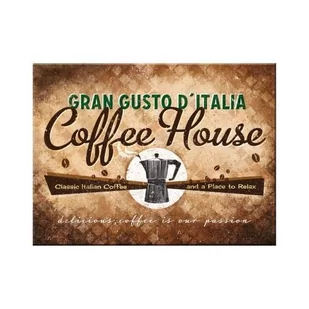 Art Nostalgic 14284 Coffee i Chocolate House na magnes, 8 x 6 cm 14284 - Dekoracje domu - miniaturka - grafika 1