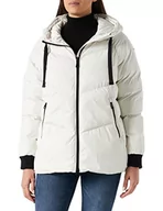 Kurtki damskie - Geox Kurtka damska W Hoara, Cloud White, 40 - miniaturka - grafika 1