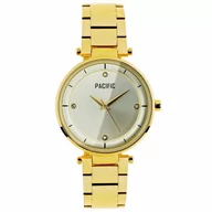 Zegarki damskie - Złoty damski zegarek PACIFIC X6064-02 - miniaturka - grafika 1