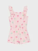 Kombinezony dla dzieci - Sinsay - Kombinezon z gumką w talii - różowy - miniaturka - grafika 1