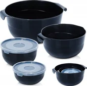 Inne artykuły do sprzątania - Vilde Miski do Miksowania Mieszania Ubijania z Pokrywkami Kuchenne VILDE 6 el. - miniaturka - grafika 1