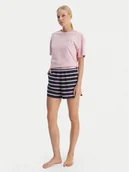 Piżamy damskie - Tommy Hilfiger Piżama UW0UW05760 Kolorowy Regular Fit - miniaturka - grafika 1