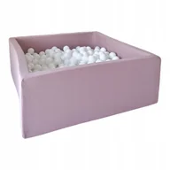Suche baseny - Suchy basen z piłeczkami 400szt kwadrat puder róż - DOWOLNY MIX - miniaturka - grafika 1