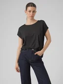 Bluzki damskie - Vero Moda Bluzka w kolorze czarnym - miniaturka - grafika 1