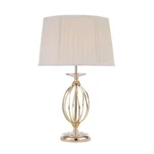 Lampy stojące - Elstead Lighting Aegean 1Lt Table Lamp Polished Brass AG/TL POL BRASS Elstead lampa stołowa abażurowa AG/TL POL BRASS) - miniaturka - grafika 1
