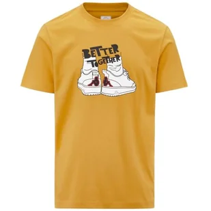 Kappa Glabu Tbar Wygodna i stylowa koszulka techniczna kolor żółty złoty rozmiar L - Koszulki męskie - miniaturka - grafika 1