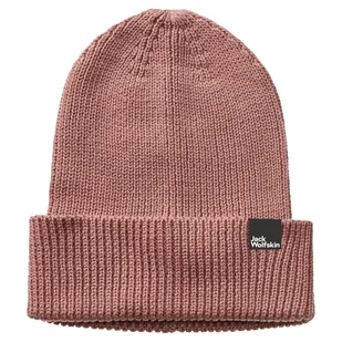 Czapka zimowa JACK WOLFSKIN ESSENTIAL BEANIE 1910881-3068 – Brązowy - Czapki damskie - miniaturka - grafika 1
