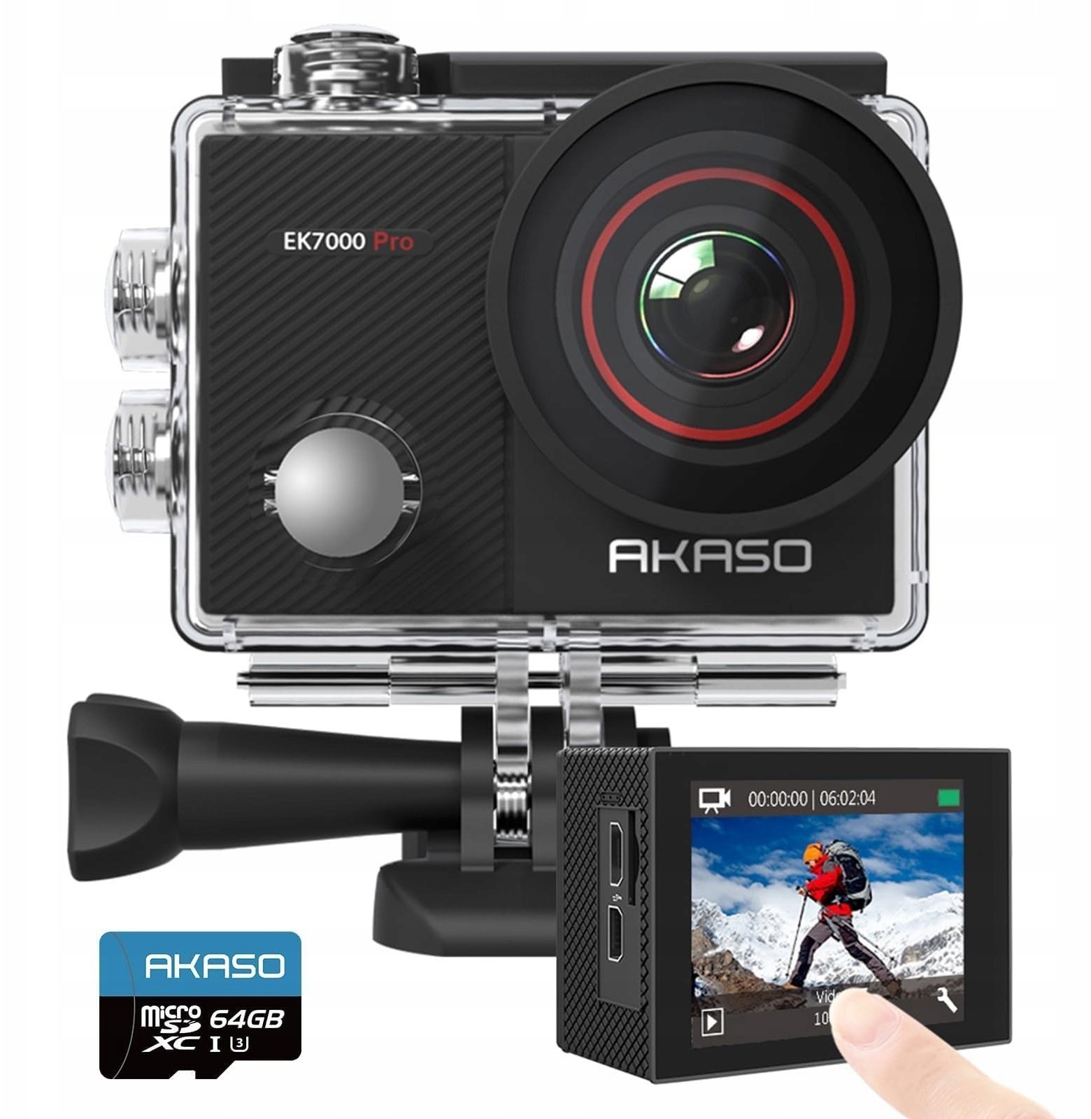 AKASO EK7000 Pro Kamera sportowa 4K 20MP EIS