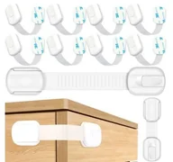 Zabezpieczenia dla dzieci - Zabezpieczenia regulowane szafek blokady mebli szuflad 6 sztuk - miniaturka - grafika 1