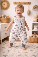 Śpiworki dla dzieci - PULP BAMBOO Śpiworek do spania z nogawkami całoroczny - 1.5 TOG do 4 lat - Straż pożarna - miniaturka - grafika 1