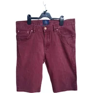 Spodnie męskie - Bugatti Spodnie Krótkie Męskie Wygodne Stylowe Bordowe Rozmiar 36 - miniaturka - grafika 1