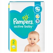 Pieluchy - Pieluszki Pampers Active Baby Rozmiar 2 66 szt. - miniaturka - grafika 1