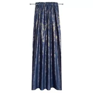 Zasłony - Eurofirany Zasłona KORNELIA marmur granatowa 135 cm x 270 cm - miniaturka - grafika 1