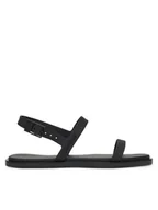 Sandały damskie - Calvin Klein Sandały Sandal - Jelly HW0HW02426 Czarny - miniaturka - grafika 1