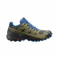 Buty sportowe damskie - Buty Salomon Speedcross 5 GTX Black / Green Moss - miniaturka - grafika 1