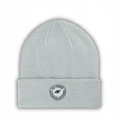 Czapki damskie - CZAPKA DZIECIĘCA 4F BEANIE ZIMOWA SZARA UNIWERSALNA JEDNOKOLOROWA CIEPŁA - miniaturka - grafika 1