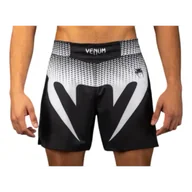 Spodnie sportowe męskie - Venum Spodenki MMA Treningowe Fightshorts No Gi Black/White - miniaturka - grafika 1