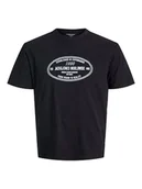 Koszulki męskie - Jack & Jones Koszulka w kolorze czarnym - miniaturka - grafika 1