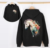 Bluzy dla dziewczynek - Bluza z koniem dla dziewczynki - miniaturka - grafika 1