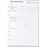 Artykuły biurowe - Antra Wkład do organizera A5 Plan spotkań ANTRA - miniaturka - grafika 1