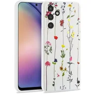 Etui i futerały do telefonów - Tech-Protect Etui Mood do Samsung Galaxy A54 5G Białe Kwiatuszki - miniaturka - grafika 1