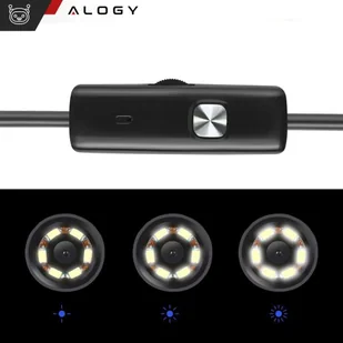 Kamera inspekcyjna endoskopowa micro USB + USB-C + USB Full HD 5m 8mm Endoskop Alogy Hard Wire - Pozostałe akcesoria do telefonów - miniaturka - grafika 12
