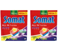 Środki do zmywarek - Somat All in 1 Extra Lemon zestaw 2x75szt. - miniaturka - grafika 1