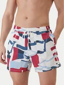 Kąpielówki męskie - Tommy Hilfiger Szorty kąpielowe UM0UM03491 Kolorowy Regular Fit - miniaturka - grafika 1