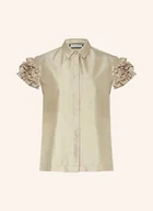 Moda i Uroda OUTLET - Sem Per Lei Koszula Z Falbankami beige - miniaturka - grafika 1