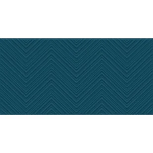 Glazura Blue Chevron Mat 30x60 Ceramika Color - Płytki klinkierowe - miniaturka - grafika 1