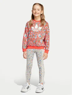 adidas Komplet bluza i legginsy Liberty London JV7803 Granatowy Loose Fit - Legginsy - miniaturka - grafika 1