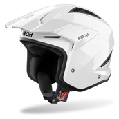 Kaski motocyklowe - Kask Otwarty Airoh TRR II Złamany Biały GlossXS - miniaturka - grafika 1