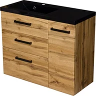 Szafki łazienkowe - Szafka z umywalką 90 cm 39/3 seria Fokus Loft Gante  - miniaturka - grafika 1