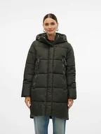 Kurtki damskie - Vero Moda Płaszcz pikowany "Nova" w kolorze zielonym - miniaturka - grafika 1