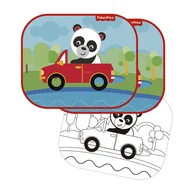 Akcesoria do fotelików - Fisher Price Arditex Arditex Osłonki samochodowe 2 szt + kolorowanki panda 16_5169 - miniaturka - grafika 1