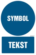 Systemy ekspozycyjne i znaki informacyjne - ZNAK NA ZAMÓWIENIE WZÓR D-001, PN - PŁYTA PCV 1MM; (500X750MM) - miniaturka - grafika 1