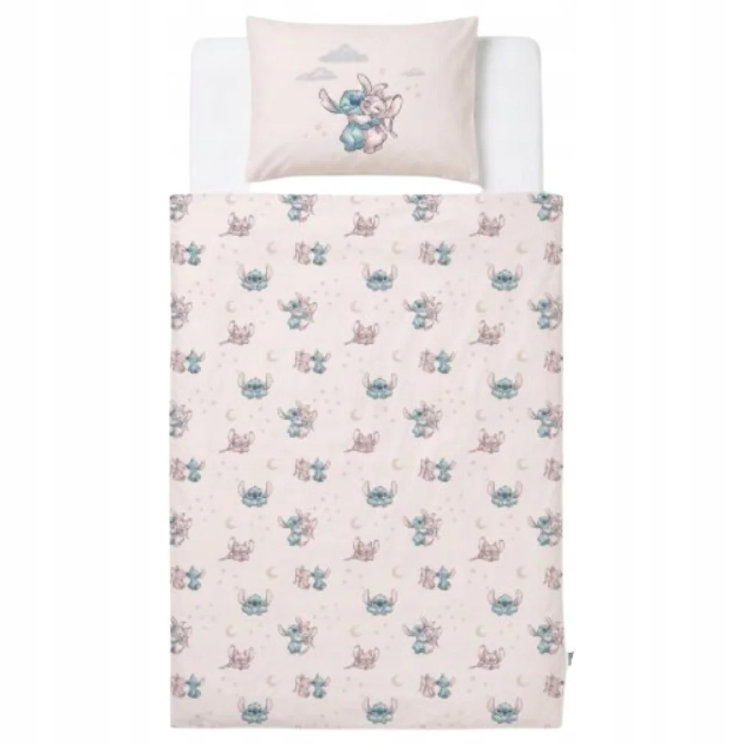 Pościel Niemowlęca Lilo i Stitch Motyw Stitch 100x135 40x60 do Łóżeczka