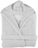 Szlafroki damskie - Graccioza Szlafrok z kapturem Linen Waffle White - miniaturka - grafika 1