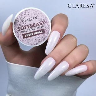 Claresa żel budujący Soft&Easy gel sweet sugar 45g - Żele do paznokci - miniaturka - grafika 5