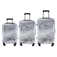 Walizki - Zestaw walizek SEMI LINE T5731-0 Jasny-marmur - miniaturka - grafika 1