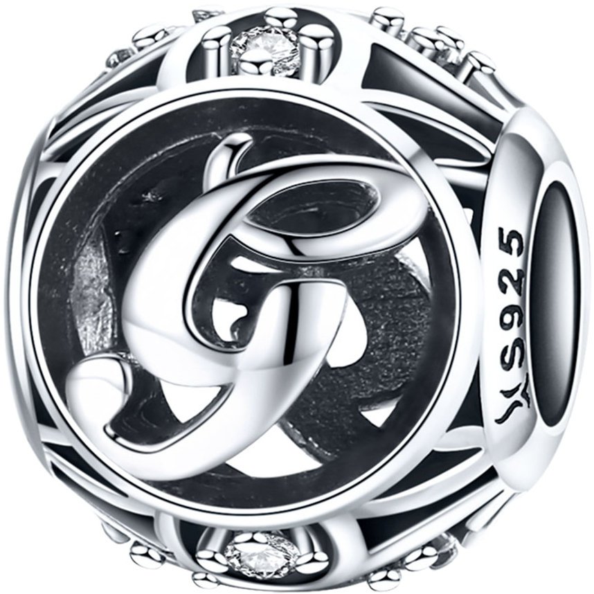 CHARMS LITERKA G srebro pr 925 koralik zawieszka