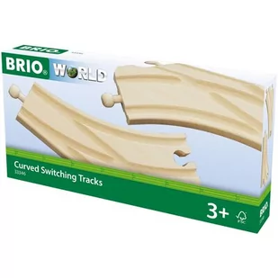 Brio Olymptoys - Zwrotnica dla torów równoległych 33346 - Tory, garaże, parkingi - miniaturka - grafika 2