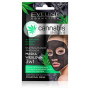 Maseczki do twarzy - Eveline Cannabis Skin Care Maska węglowa 3w1 7 ml SO_107521 - miniaturka - grafika 1