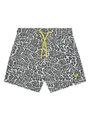 Spodenki damskie - Guess Szorty kąpielowe L5GZ01 WG2D2 Czarny Regular Fit - miniaturka - grafika 1