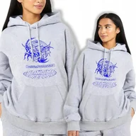 Bluzy damskie - Bluza Kangurek Damska Szara Sting My Feels Wz Xxl - miniaturka - grafika 1