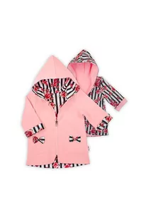 Płaszczyk dwustronny dziewczęcy - różowy - Kurtki i płaszcze dla dziewczynek - miniaturka - grafika 1