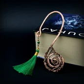 Zakładki do książek - Ozdobna zakładka do książki wire wrapping - miniaturka - grafika 1