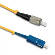 Patchcordy - Qoltec Patchcord Światłowodowy SC/UPC - FC/UPC SM 9/125 G652D 20m 54321 - miniaturka - grafika 1